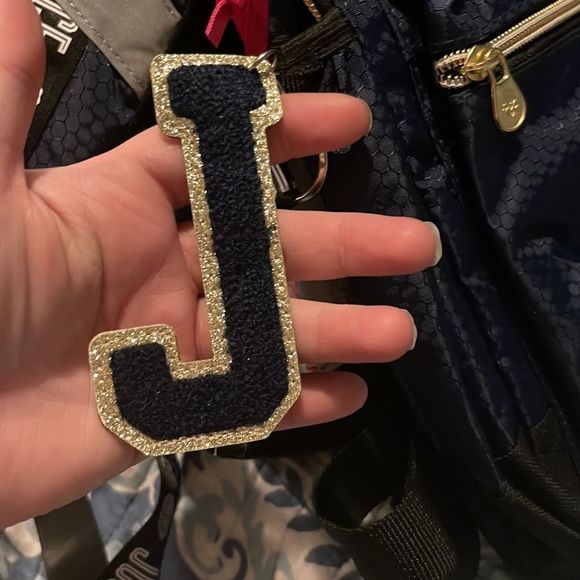 🦋 NEW Justice Navy Backpack with accessories - Picture 5 of 7